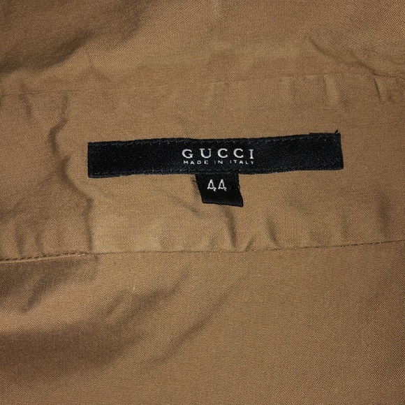 AUTHENTIC GUCCI VINTAGE Y2K COWBOY BUTTON DOWN SHIRT 44 ITALY LG US - Picture 4 of 7